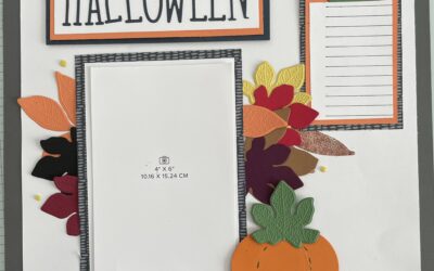 Halloween Scrapbook Layout-Featuring the 2025-2027 In Colors