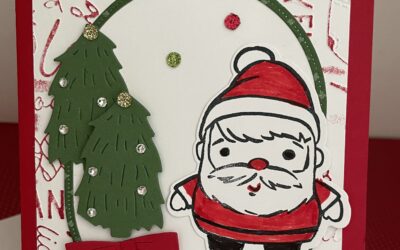 Santa’s Coming To Town Using Holiday Word Embossing Folder